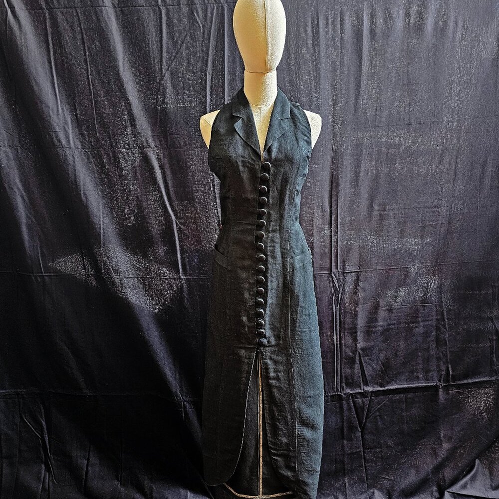 Gently Used Elegant Black Halter Dress